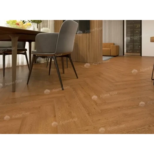 SPC ламинат AlpineFloor Light Parquet Дуб Селена фото в интерьере