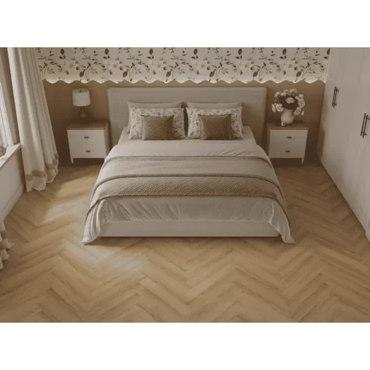 Ламинат Norland Herringbone Elegant Дуб Монте фото в интерьере